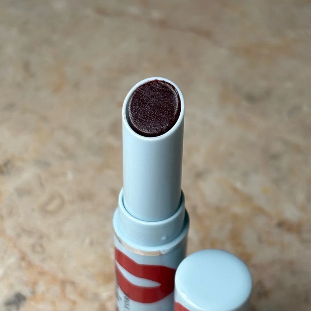 Clinique x Kate Spade Almost Lipstick Black Honey Sheer Glossy Berry Lip Print